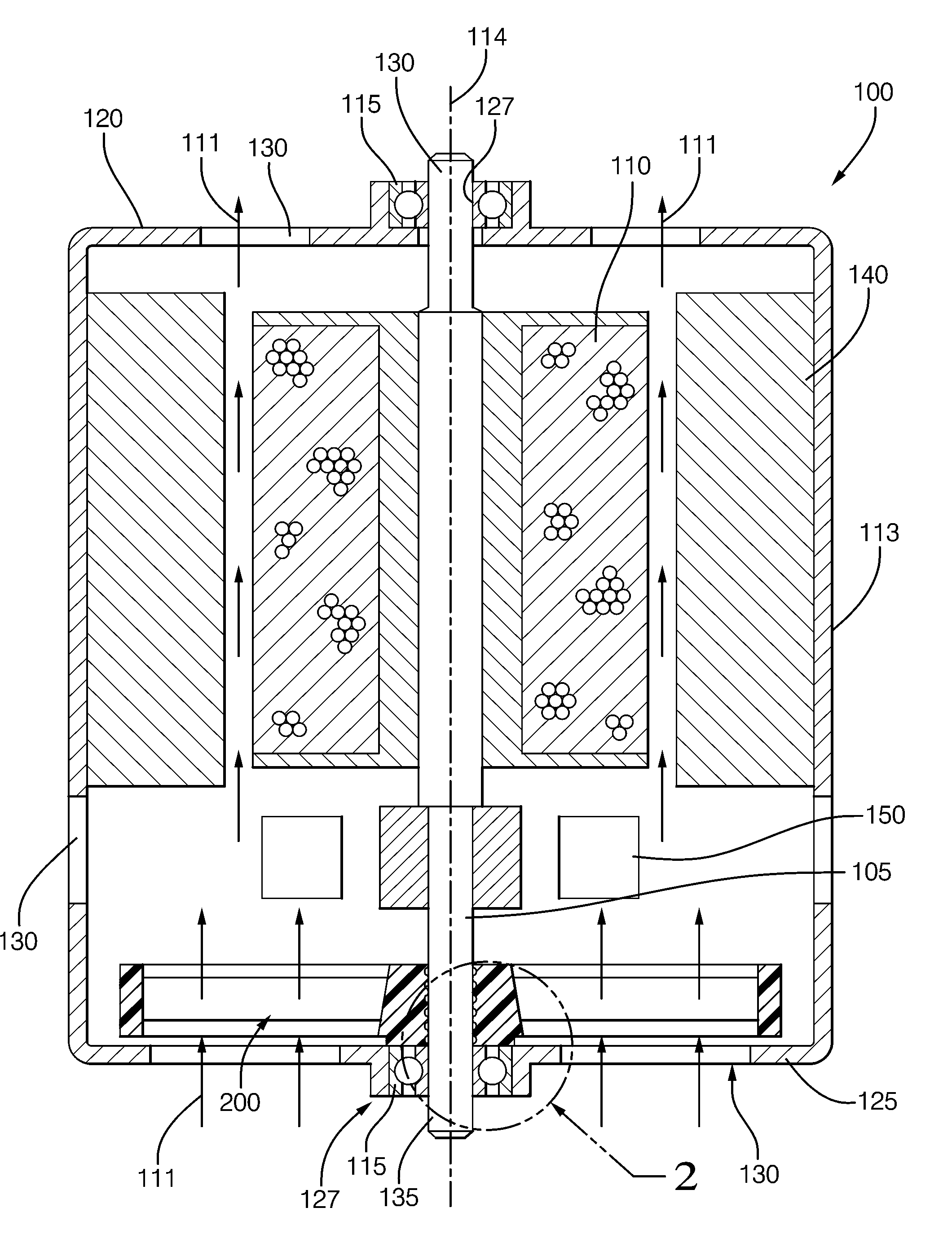 Oil retainer cooling assembly for an electric motor