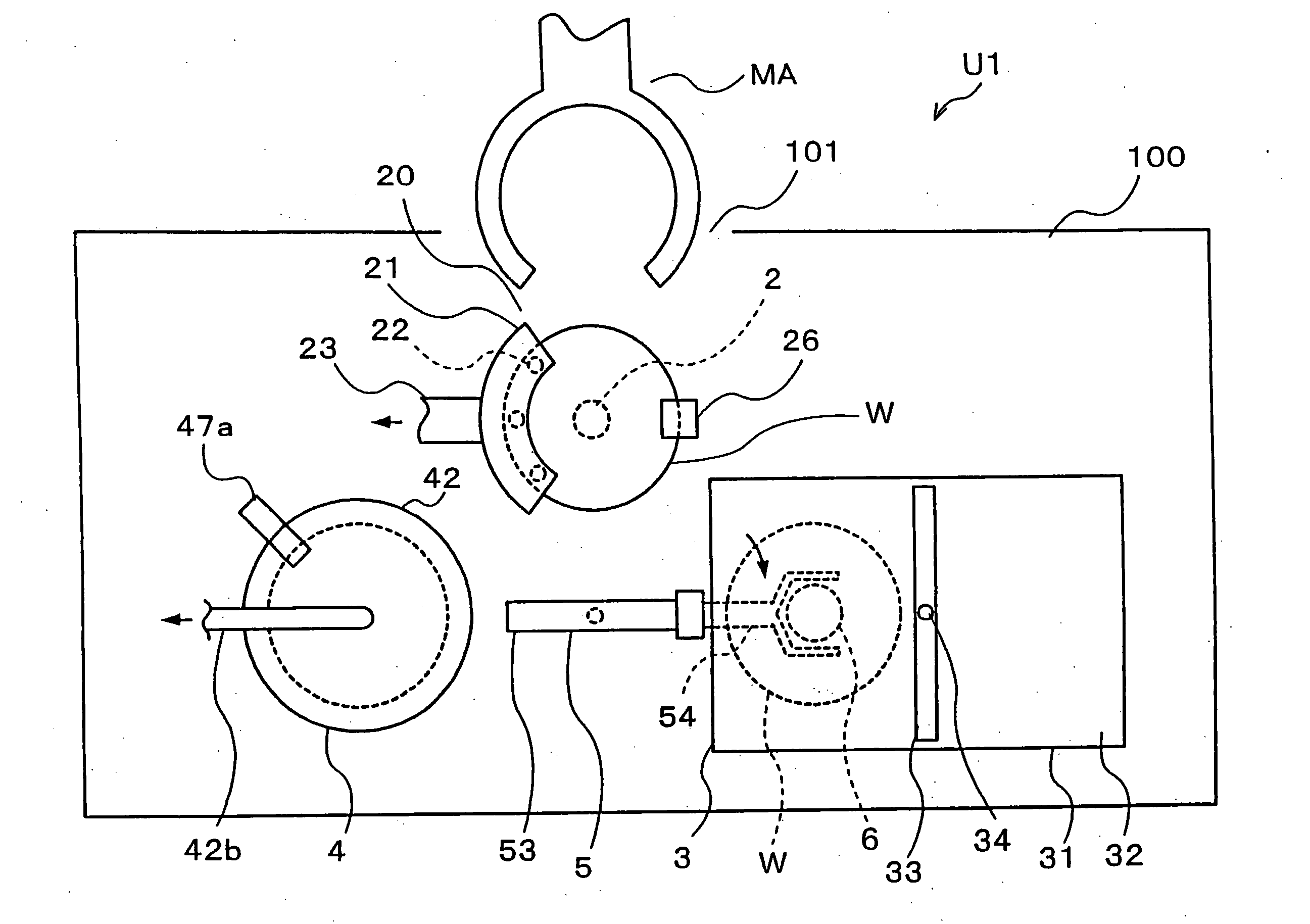 Coating film forming apparatus and coating unit