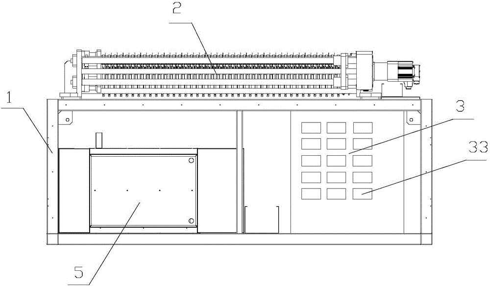 Formation clamp machine for bilateral-tab polymer soft-package power battery