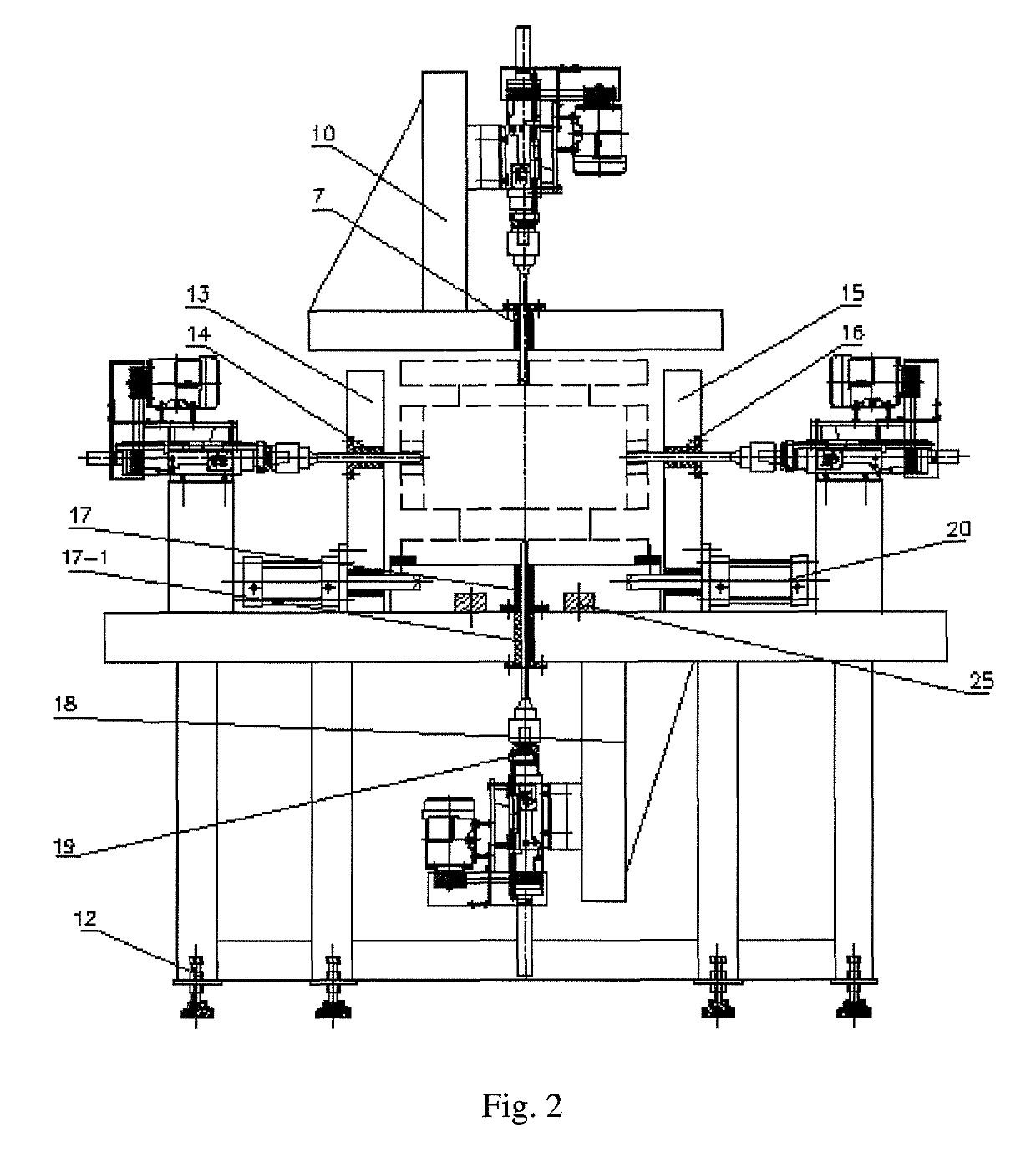 Four-directional drilling machine