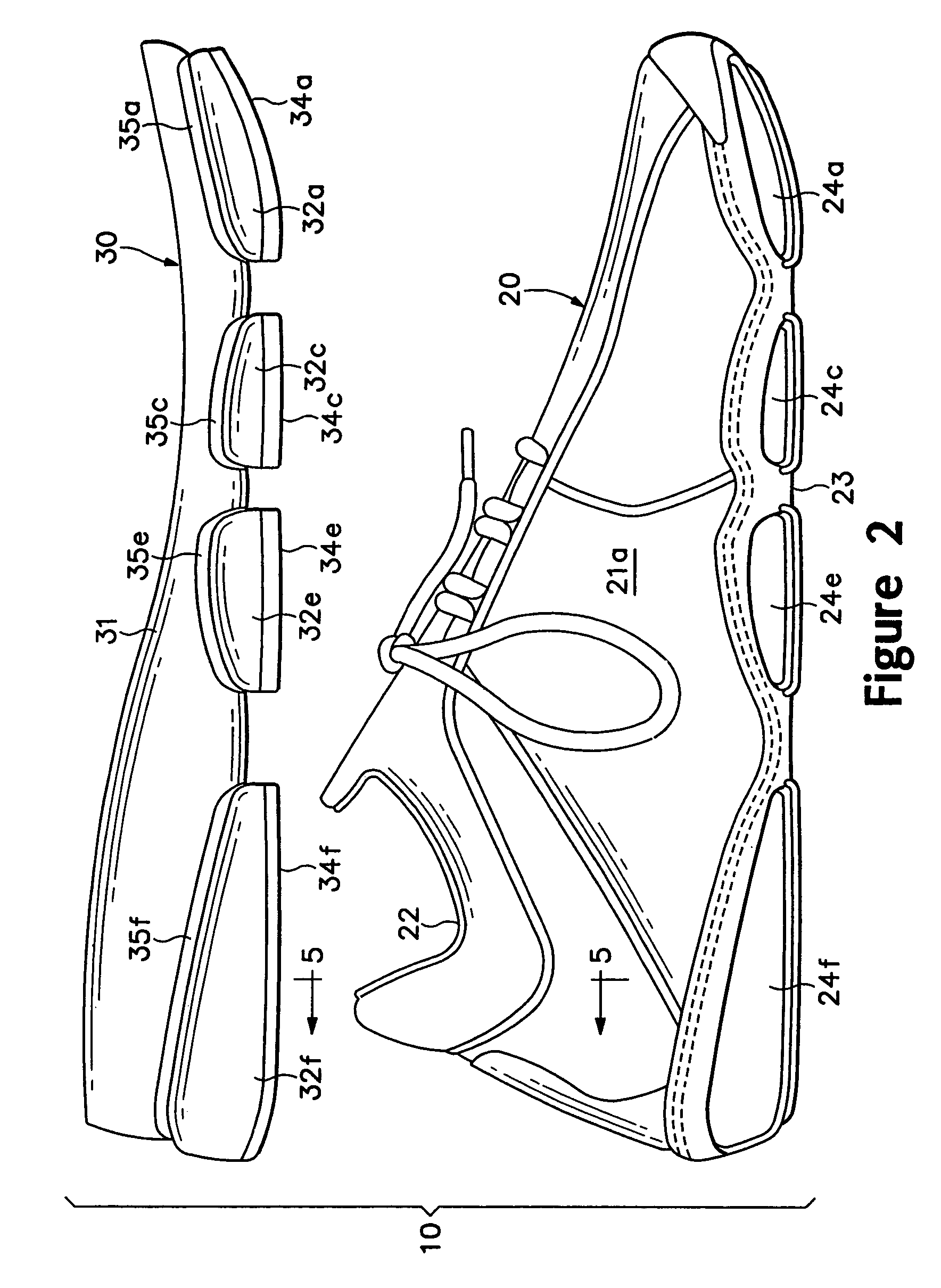 Footwear with separable upper and sole structure