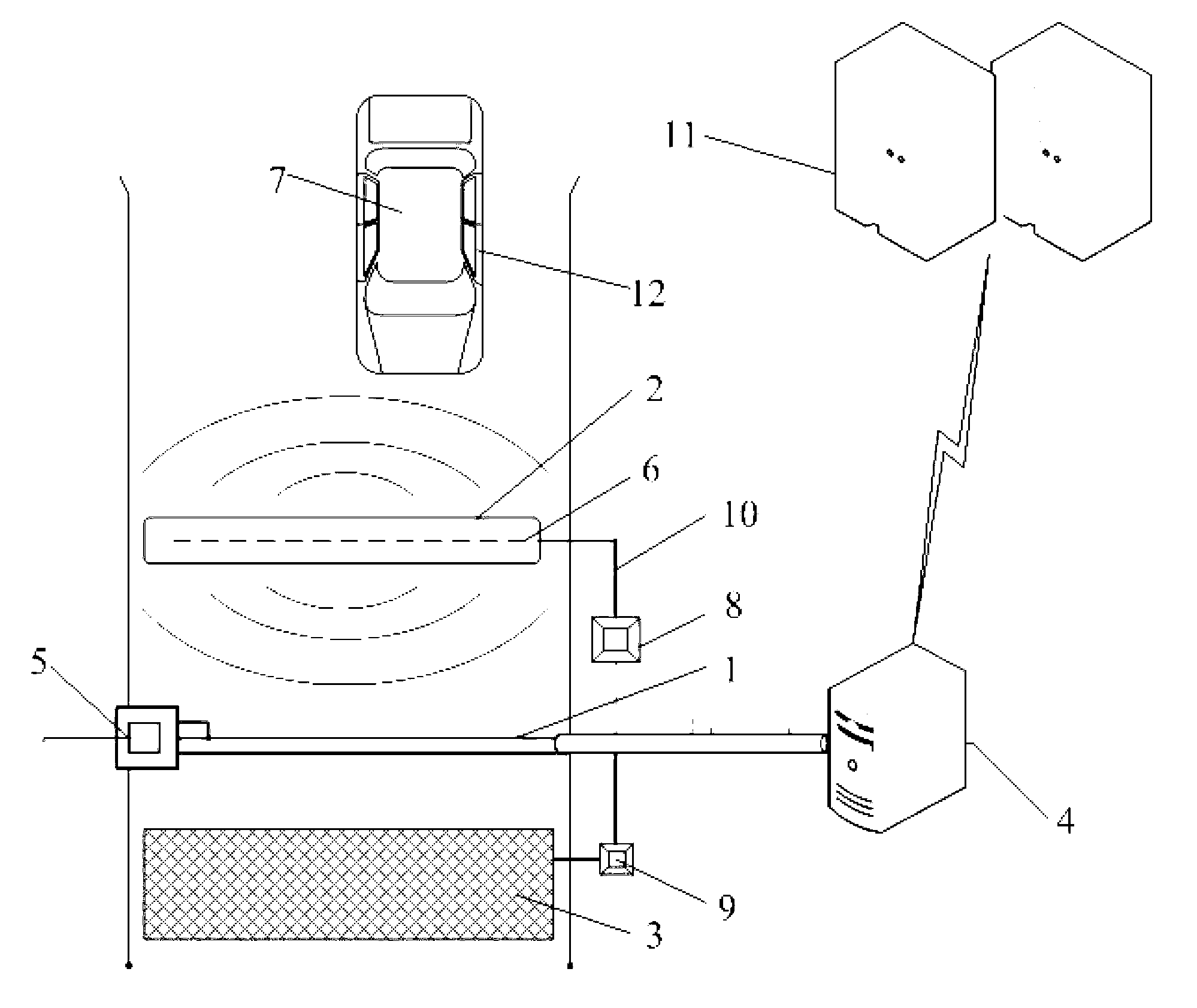 Deceleration strip sensing system and method