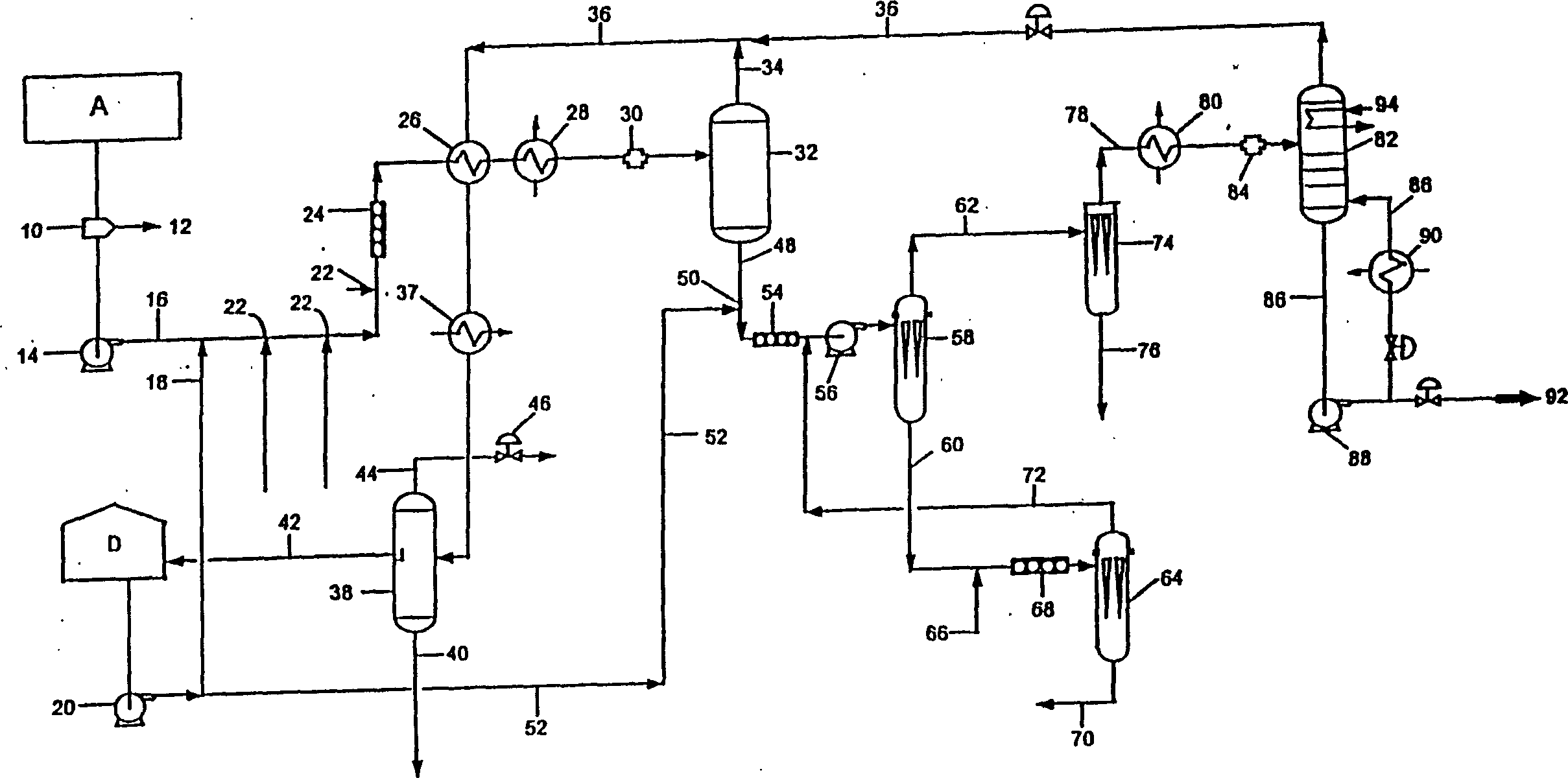 Process for upgrading heavy crude oil production