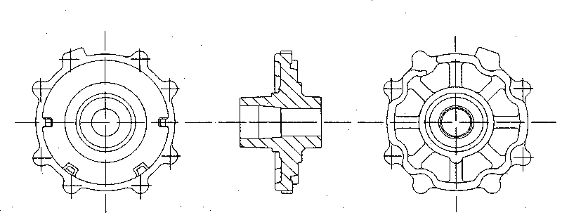 Indirect extruding and casting method of wrought aluminum alloy casting