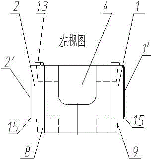 Corner brick for hollowed-out, self-centering, lock-jointed, anti-seismic wall bricks