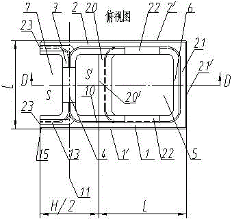 Corner brick for hollowed-out, self-centering, lock-jointed, anti-seismic wall bricks