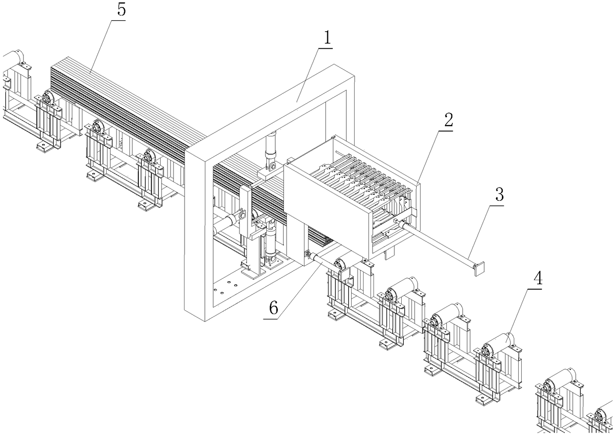 Energy-saving and automatic profile steel packaging device and process