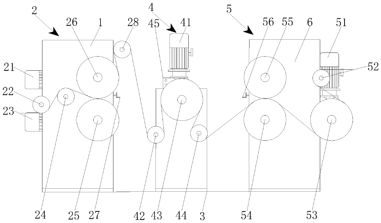 Embossing device applied to intermediate film of organic polymer for laminated glass