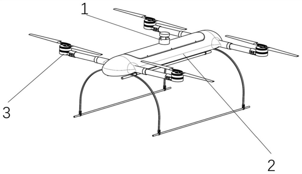 Rotor unmanned aerial vehicle control system and method based on wind speed and direction sensor