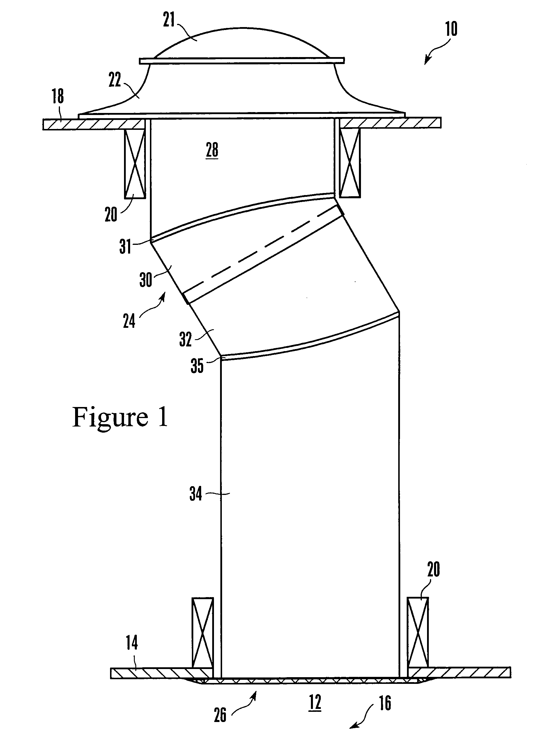 Tubular skylight dome with variable prism