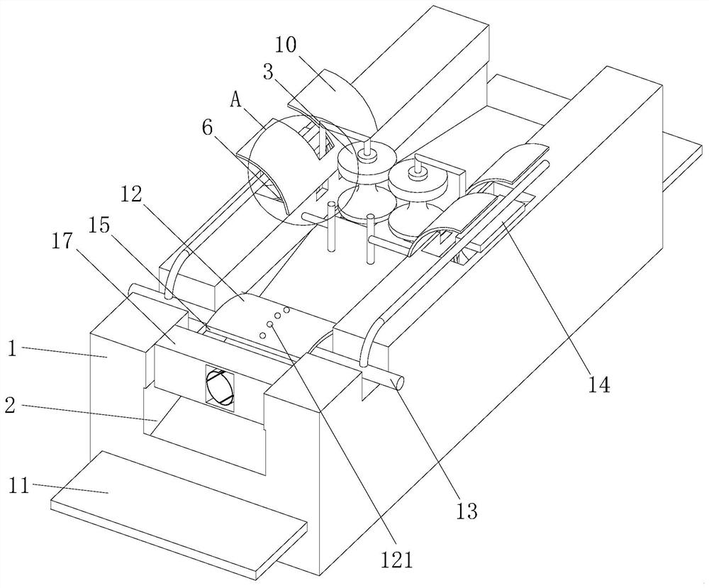 Rubber hose polishing device