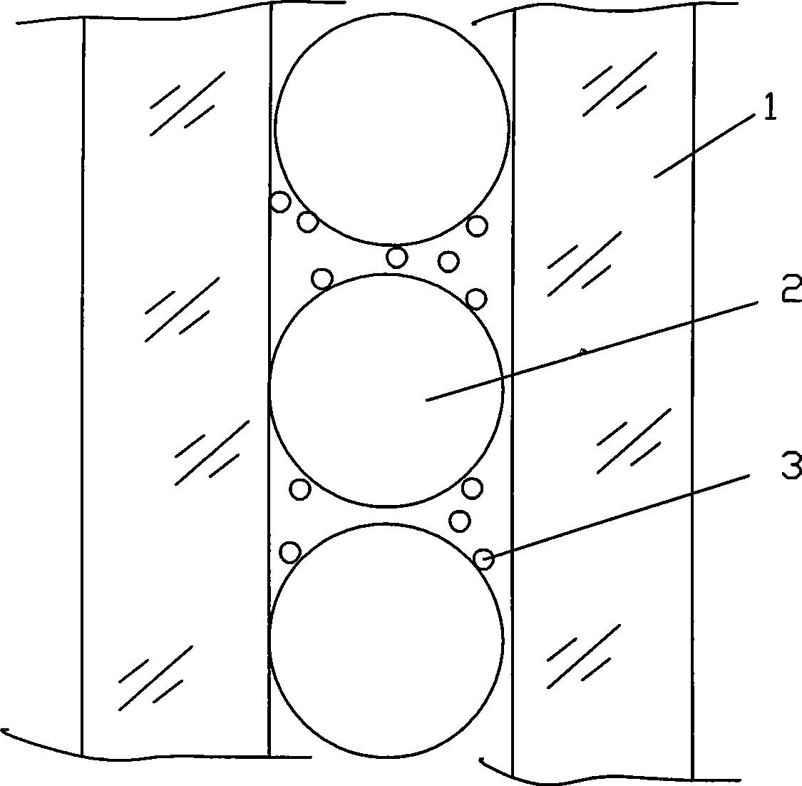 Mildewproof powder for preventing glass surface from mildewing