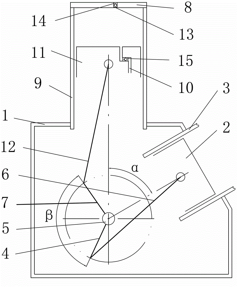 Vacuum balance crankcase pressure device