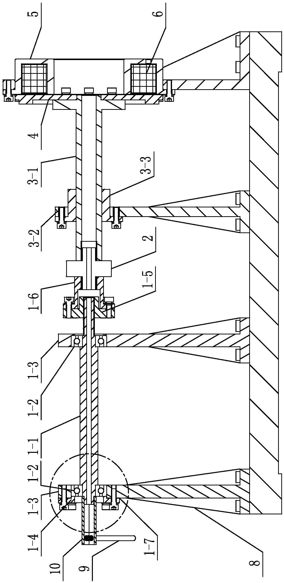 Electromagnetic-type power-off brake suction force testing device