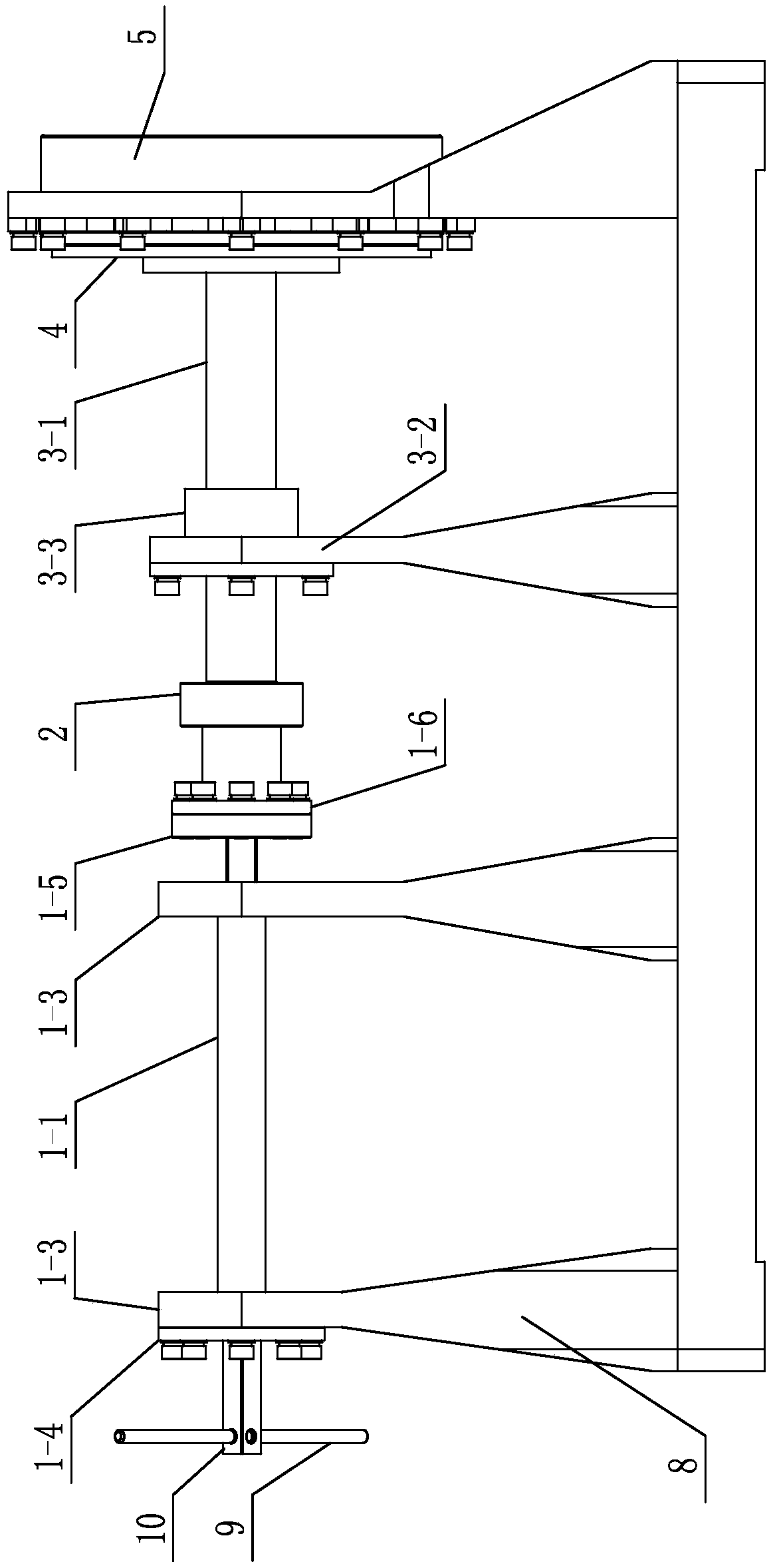 Electromagnetic-type power-off brake suction force testing device