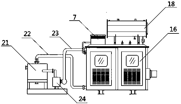 Water-free cooling energy-saving and environmentally-friendly high-power rectification system