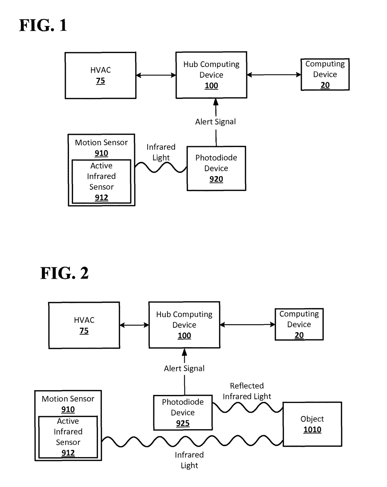 Systems and methods of detection with active infrared sensors