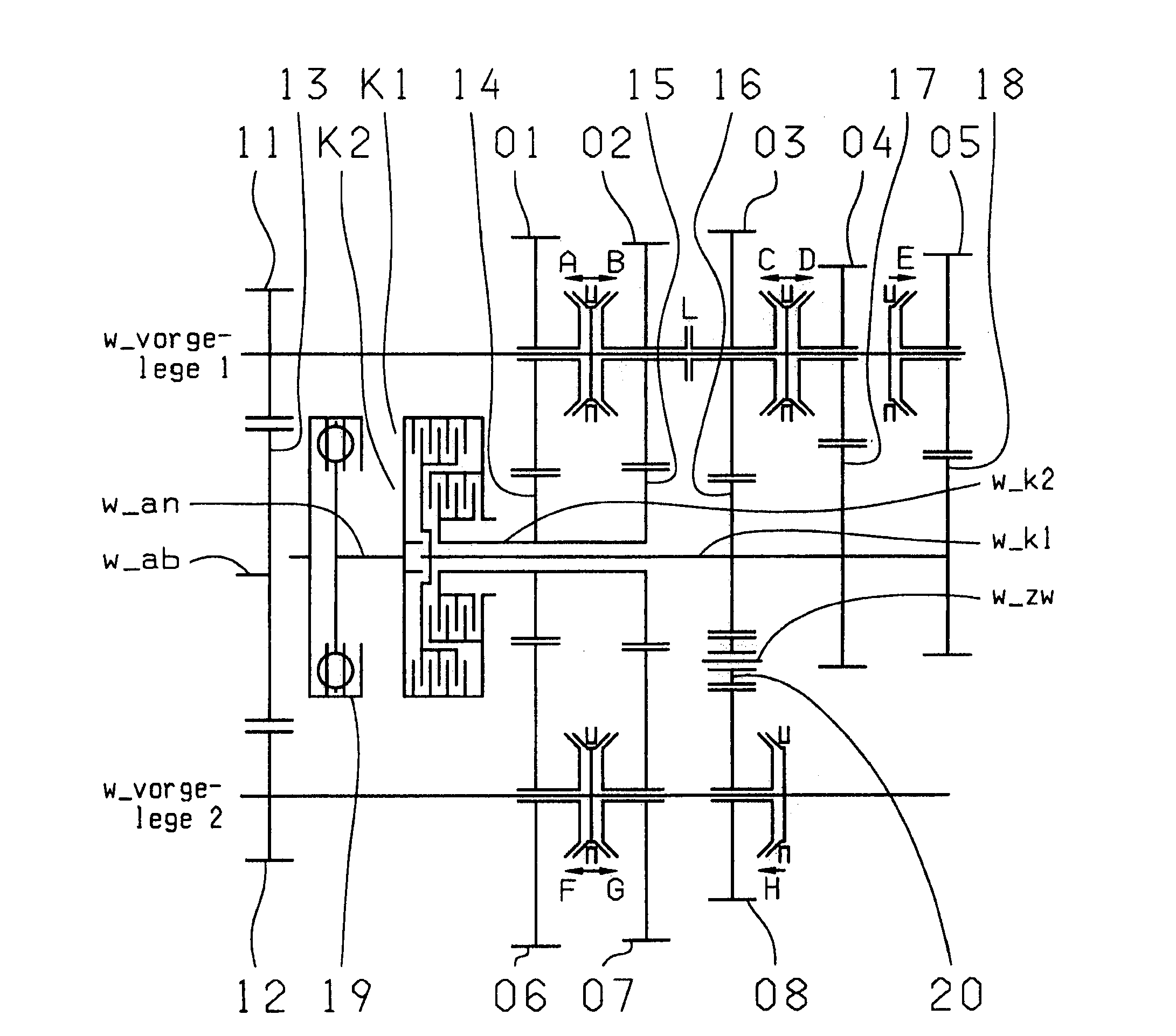 Dual clutch transmission