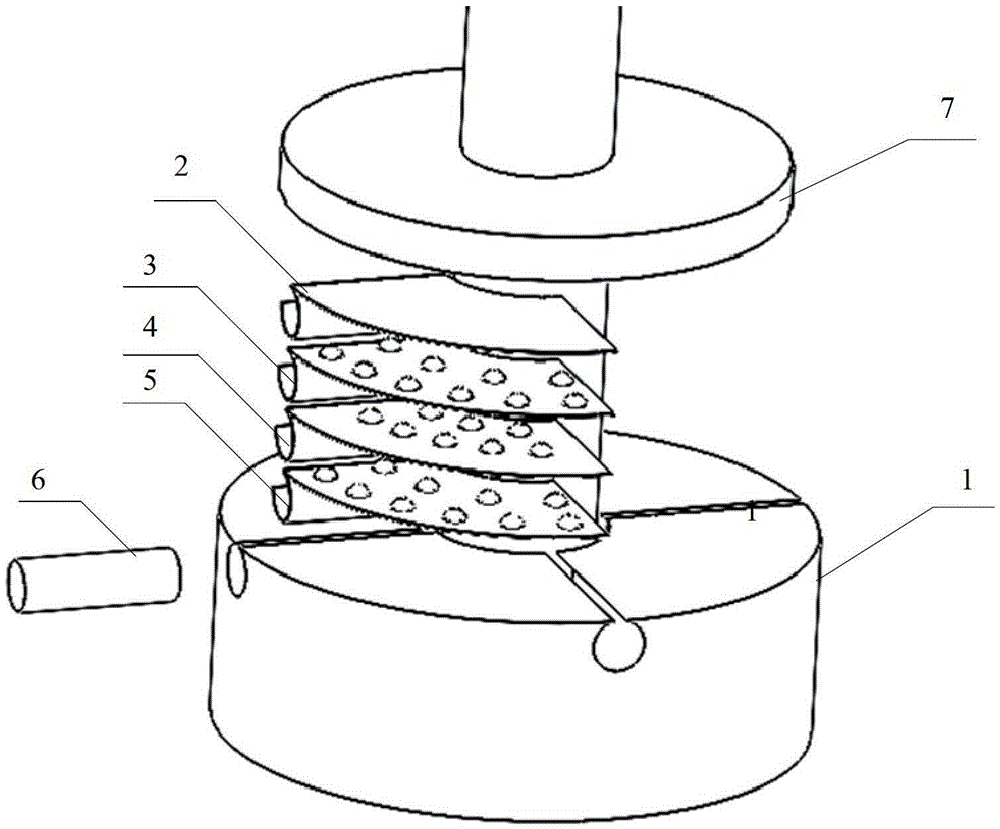 A kind of multi-layer bubbling foil dynamic pressure gas thrust bearing