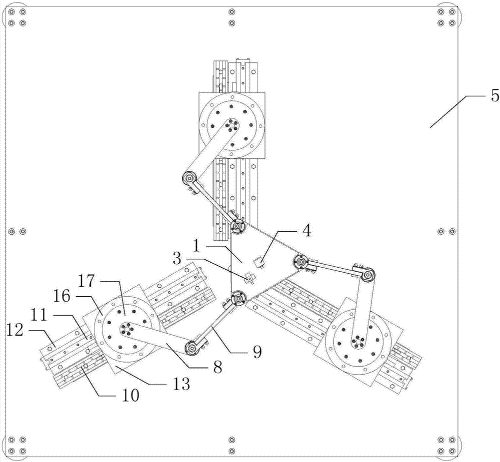 Direct-driven redundant planar parallel mechanism control device and redundant planar parallel mechanism control method