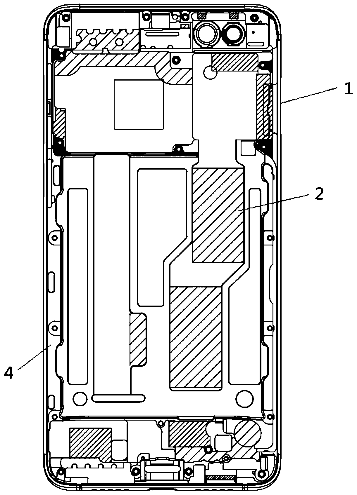 Mobile phone shell and processing method thereof