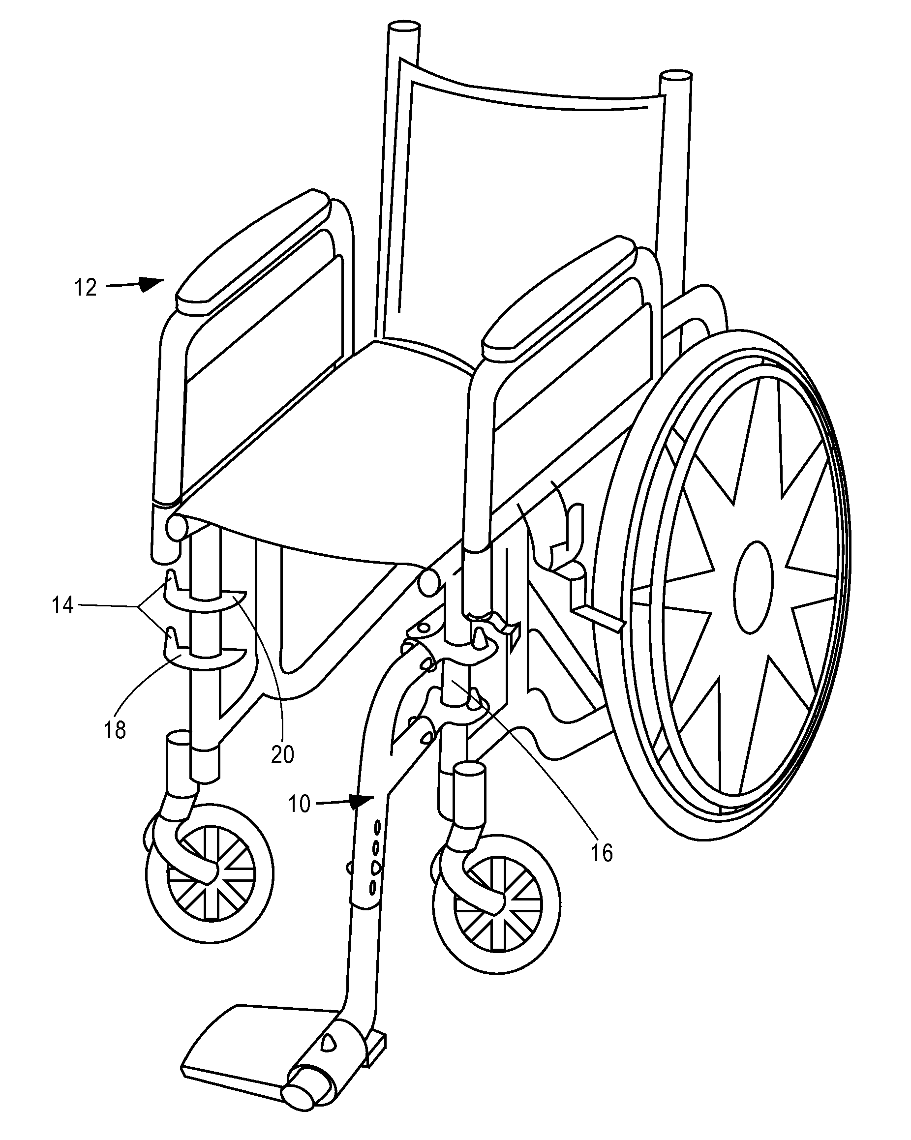 Reversible footrest