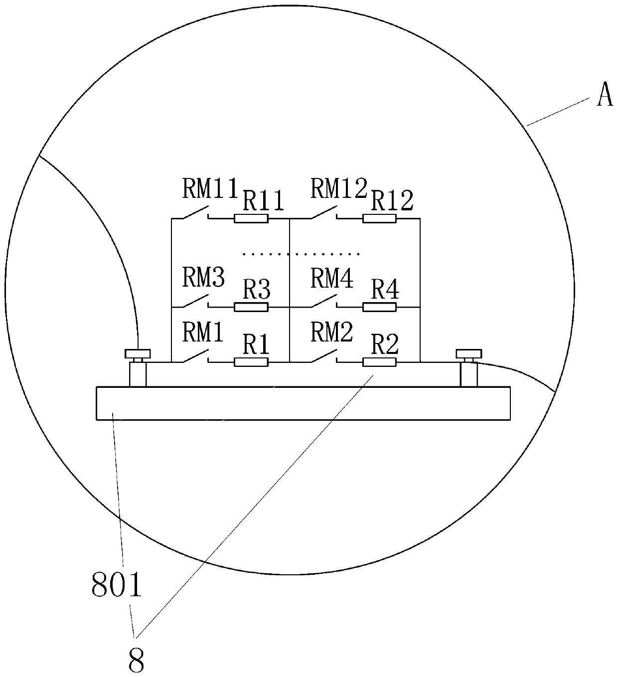 Grounding test device and method for stators and rotors of power generators