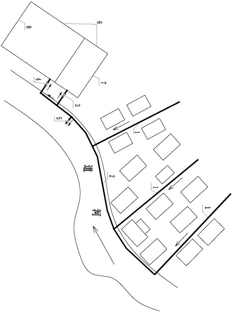 Purification-storage-drainage integrated system for dispersed rainfall runoffs of built-up area and application method of purification-storage-drainage integrated system