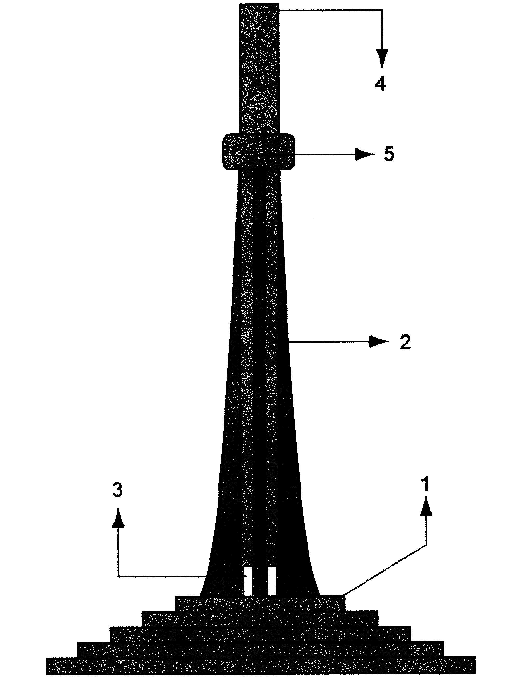 Method and equipment for carrying out air conditioning on natural environment by applying chimney type air guide tower