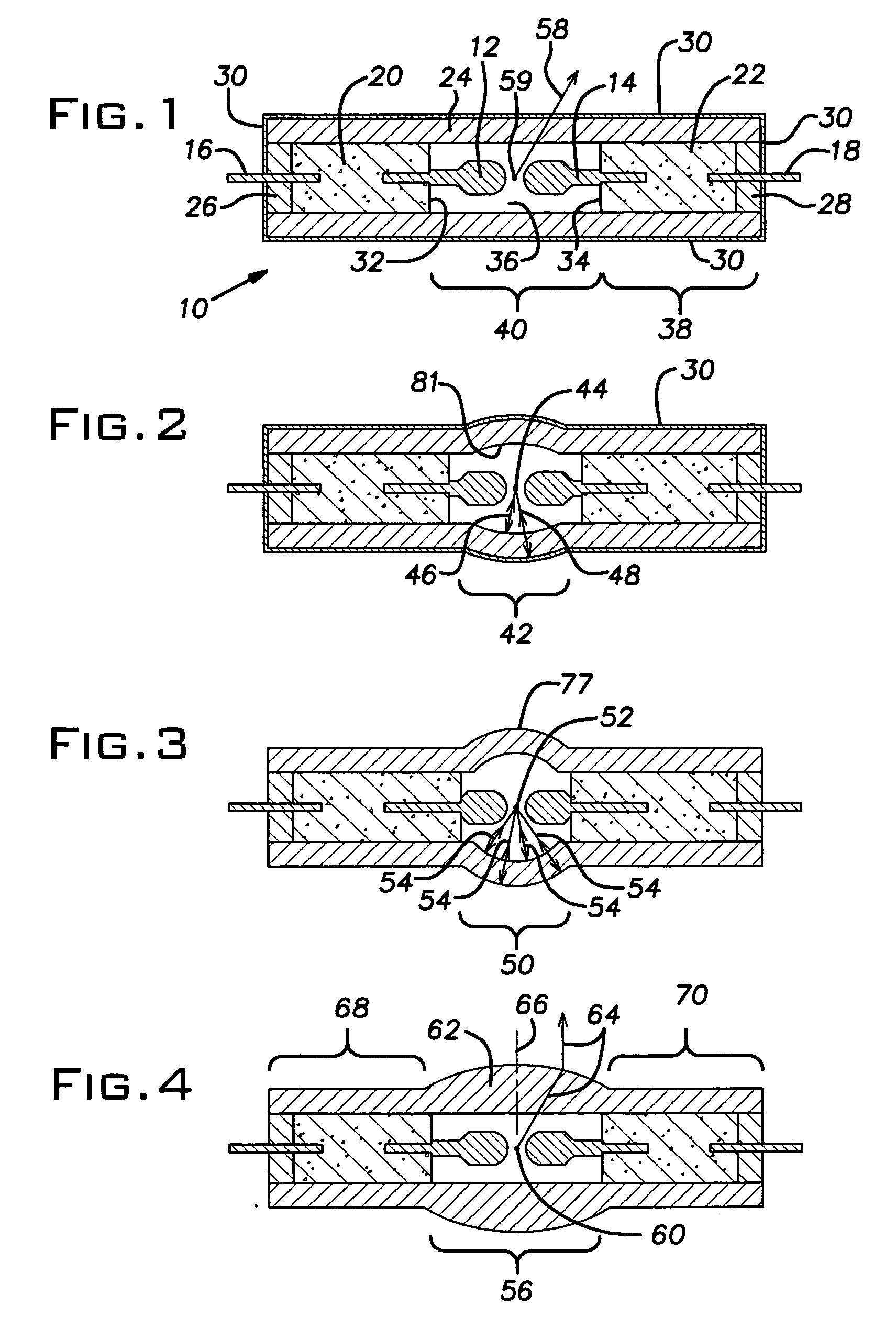 Optical control of light in ceramic arctubes