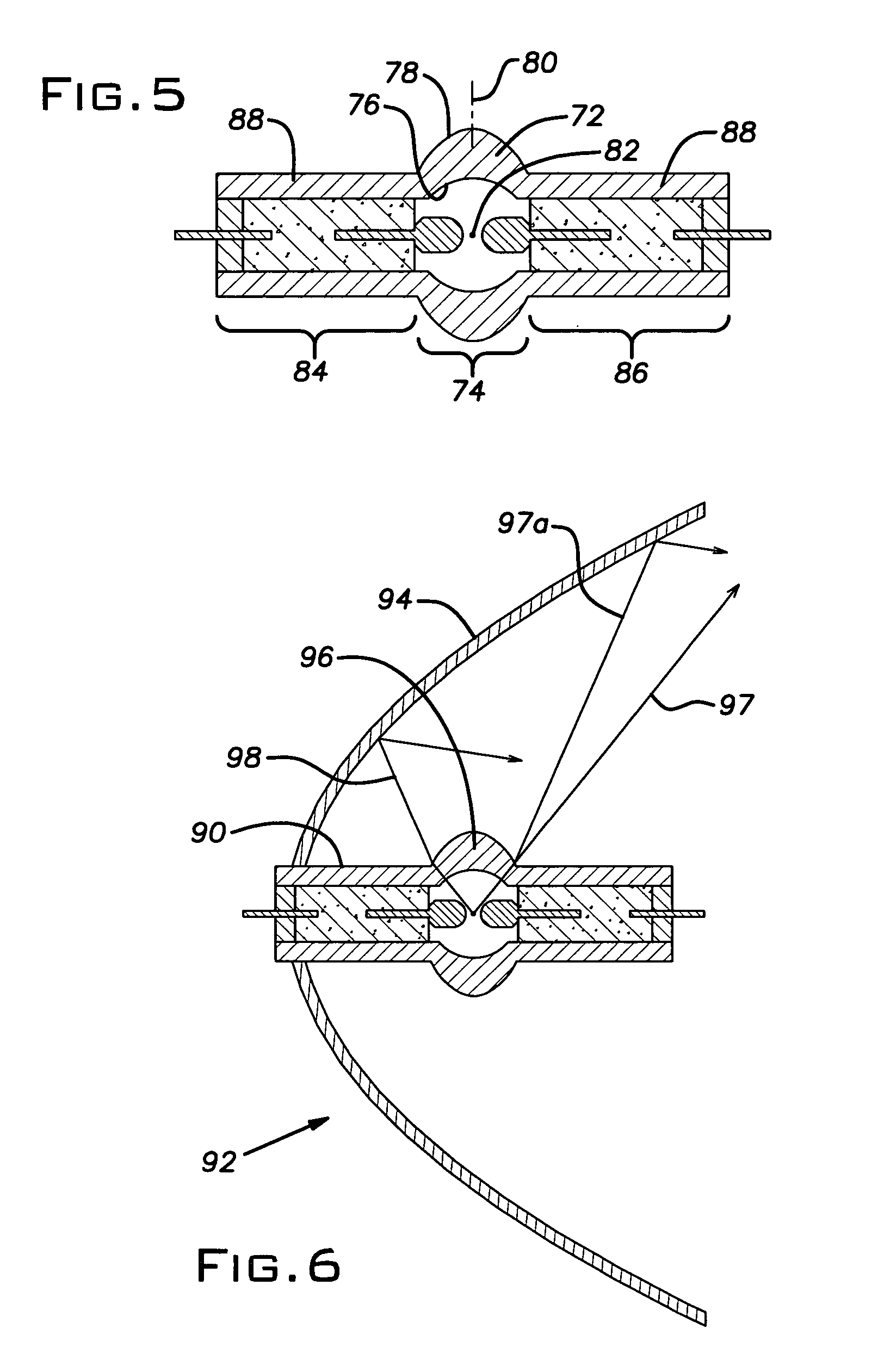 Optical control of light in ceramic arctubes