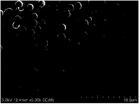 Preparation method of hollow mesoporous silica microsphere-reinforced epoxy resin composite material