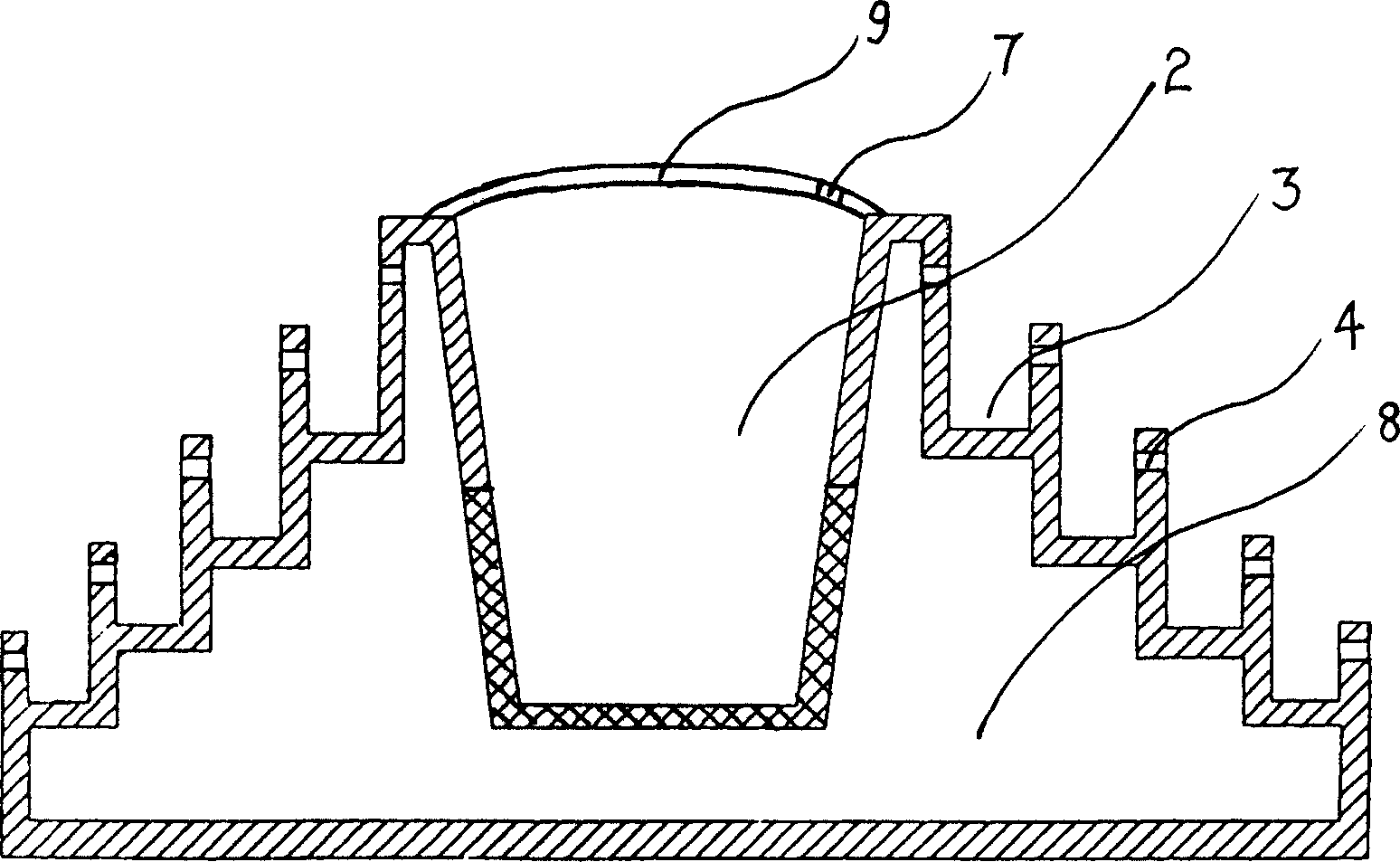 Compositive zoology and oxidation method for treating domestic sewage