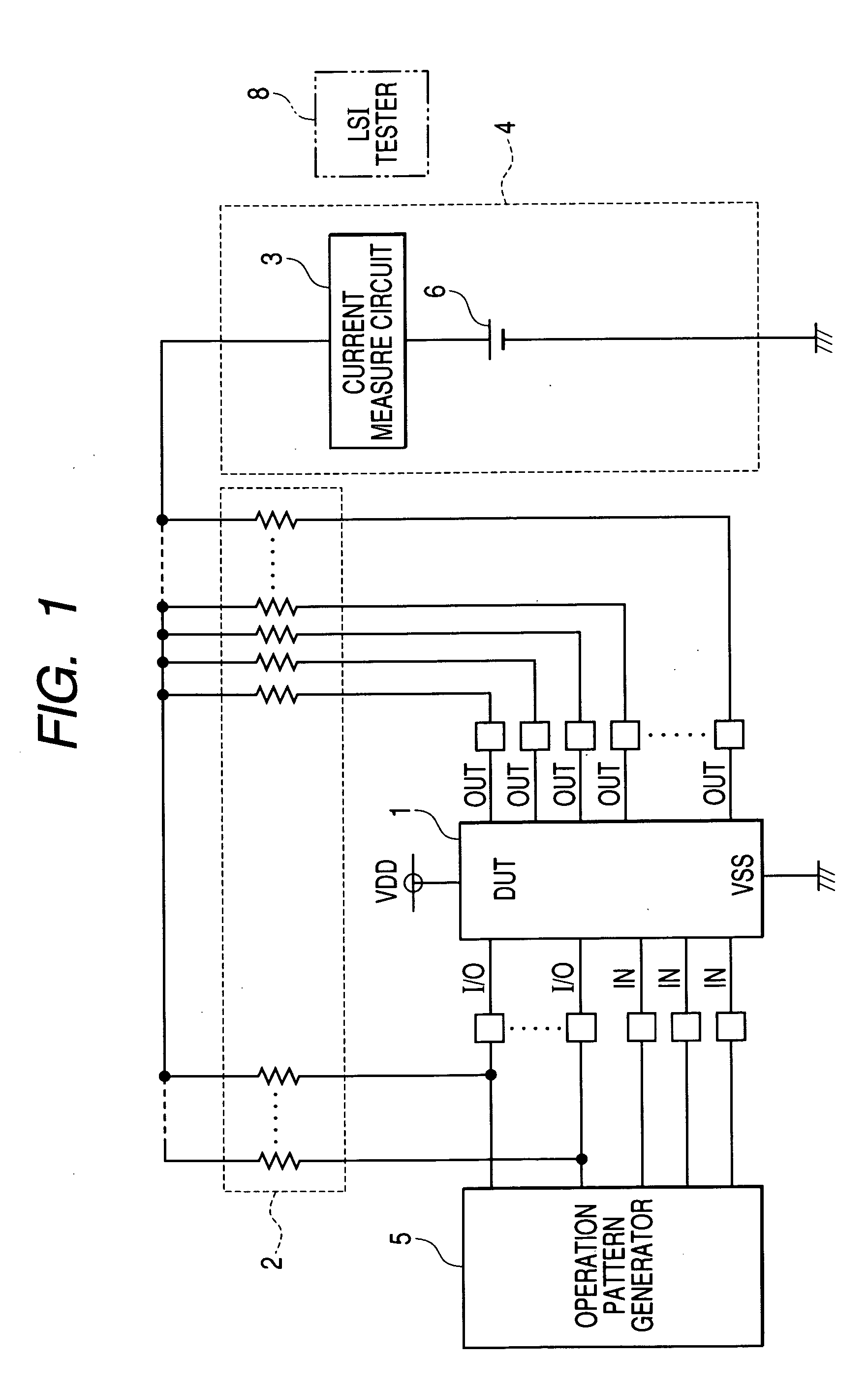 Semiconductor integrated circuit testing device and method