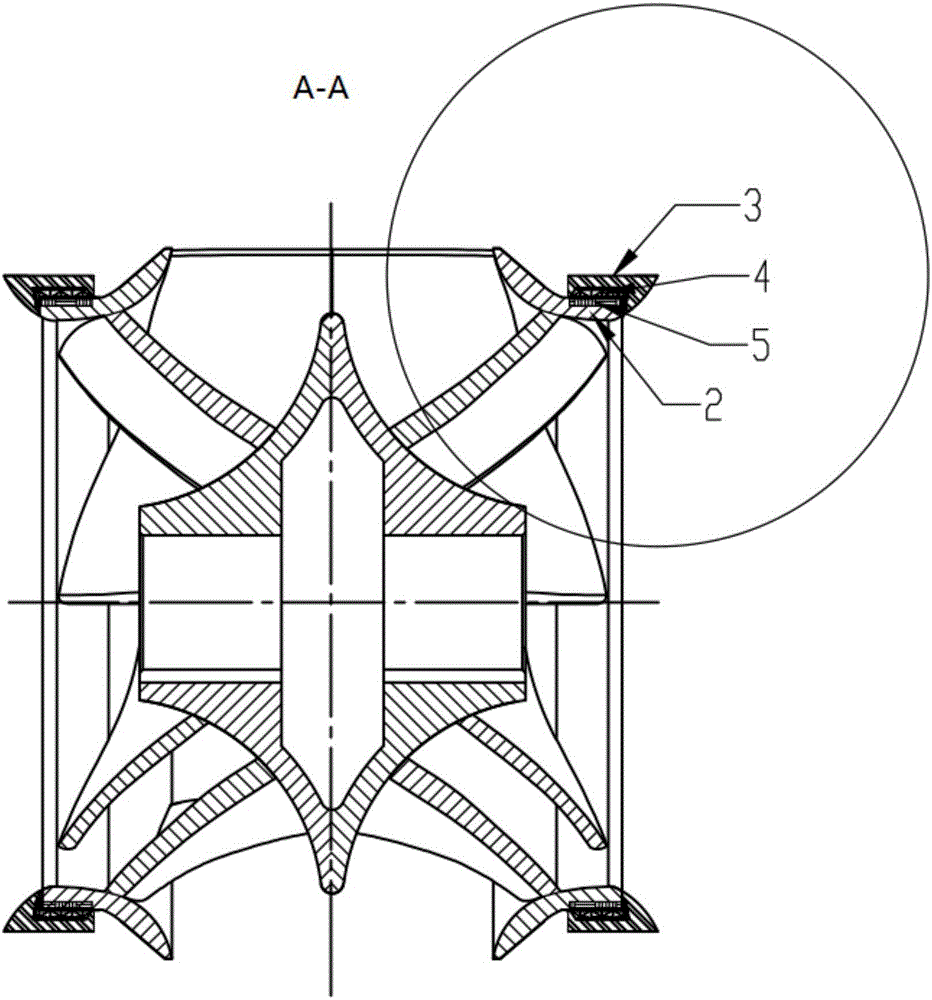 High-flow and high-lift yellow river water diversion centrifugal pump wear-resisting ring and preparation method thereof