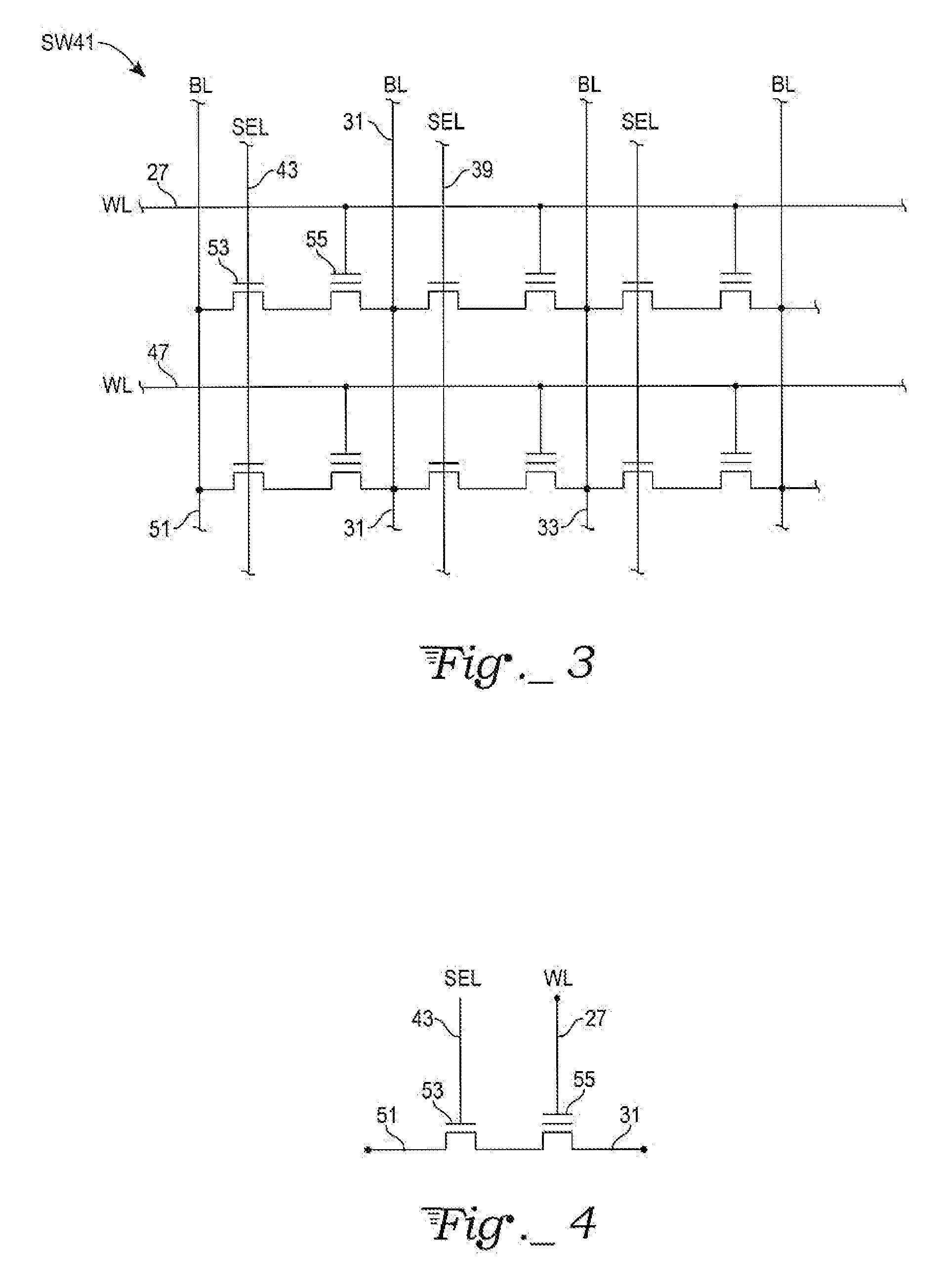 Eeprom memory array having 5f2 cells