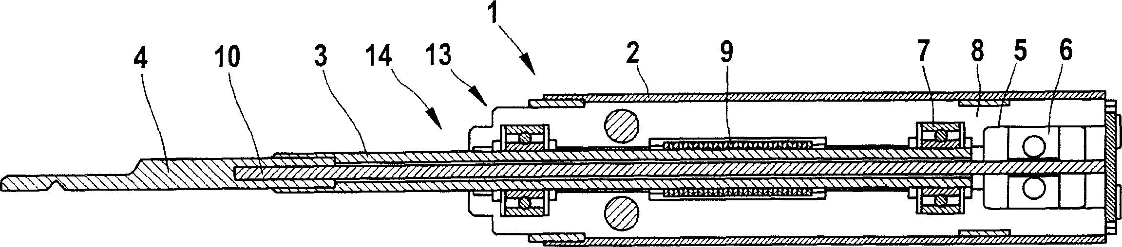 Electric drive unit for generating an oscillating displacement