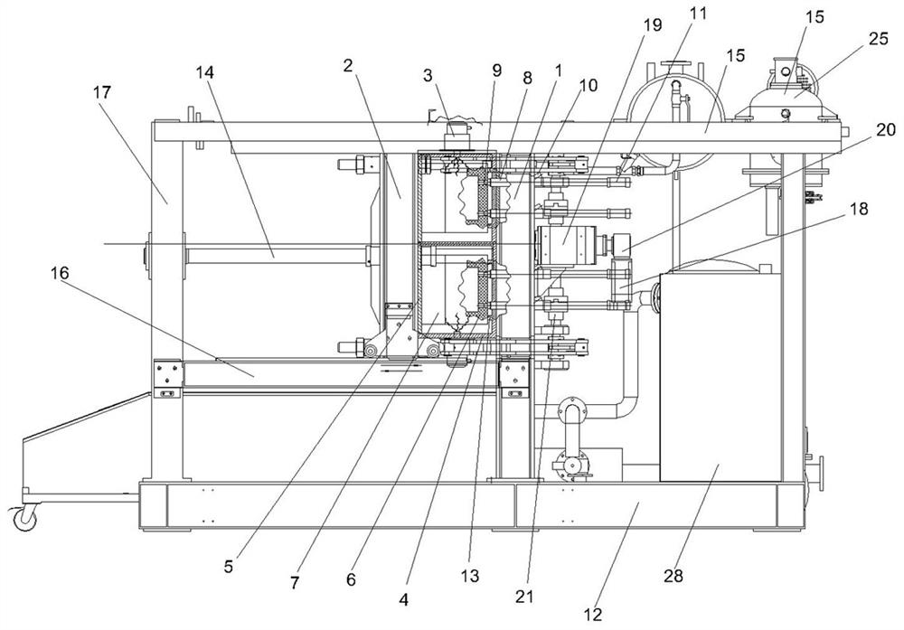 Electric-drive pull-back type microwave heating foaming forming machine and foaming forming method thereof