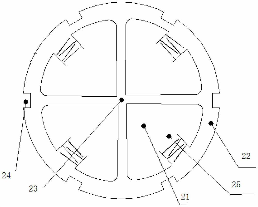 Collector plate structure of circular lithium ion battery and welding method