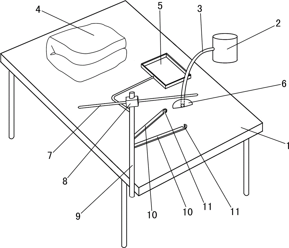 Ophthalmic operating table