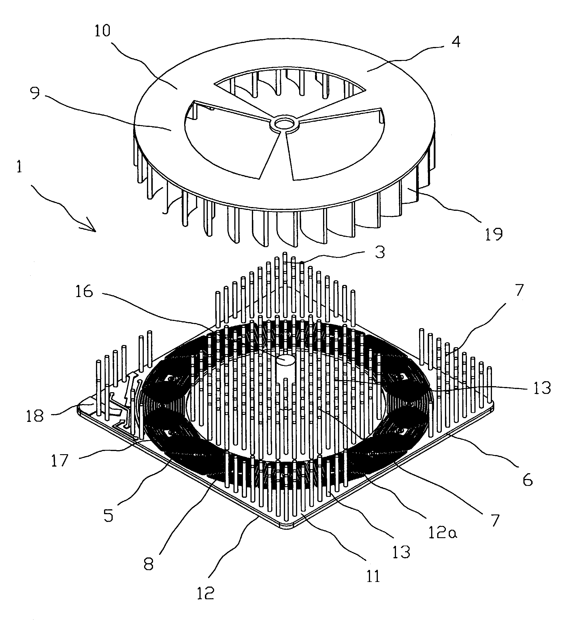 Apparatus for cooling of electronic components