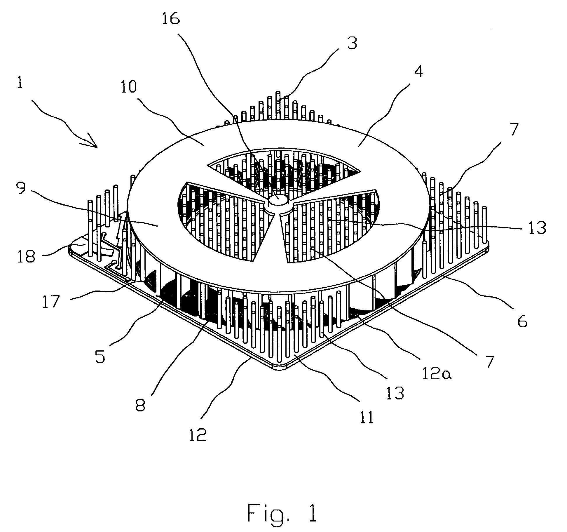 Apparatus for cooling of electronic components