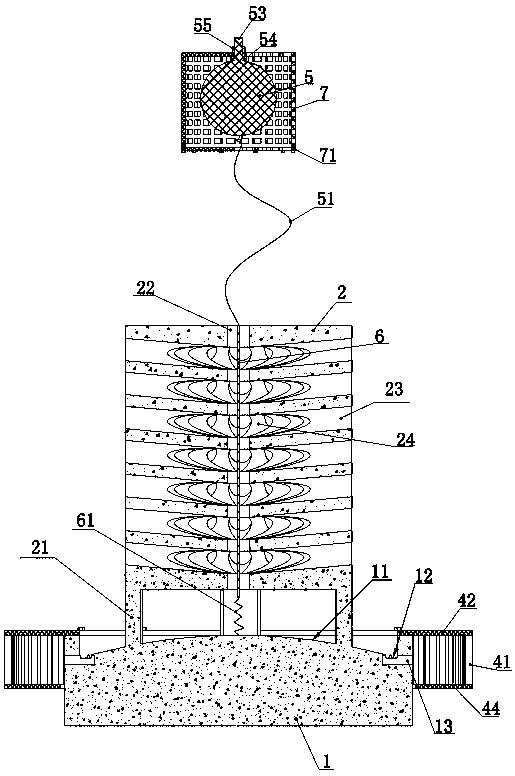 An artificial fish reef system with self-cleaning function