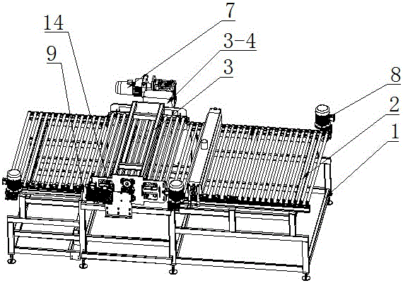 Turnover conveying device for production line