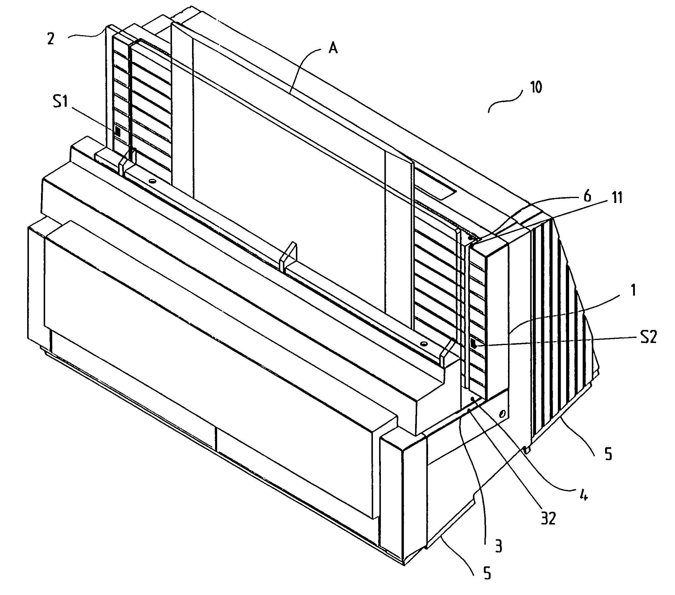 Method and arrangement for controlling a dynamic scale