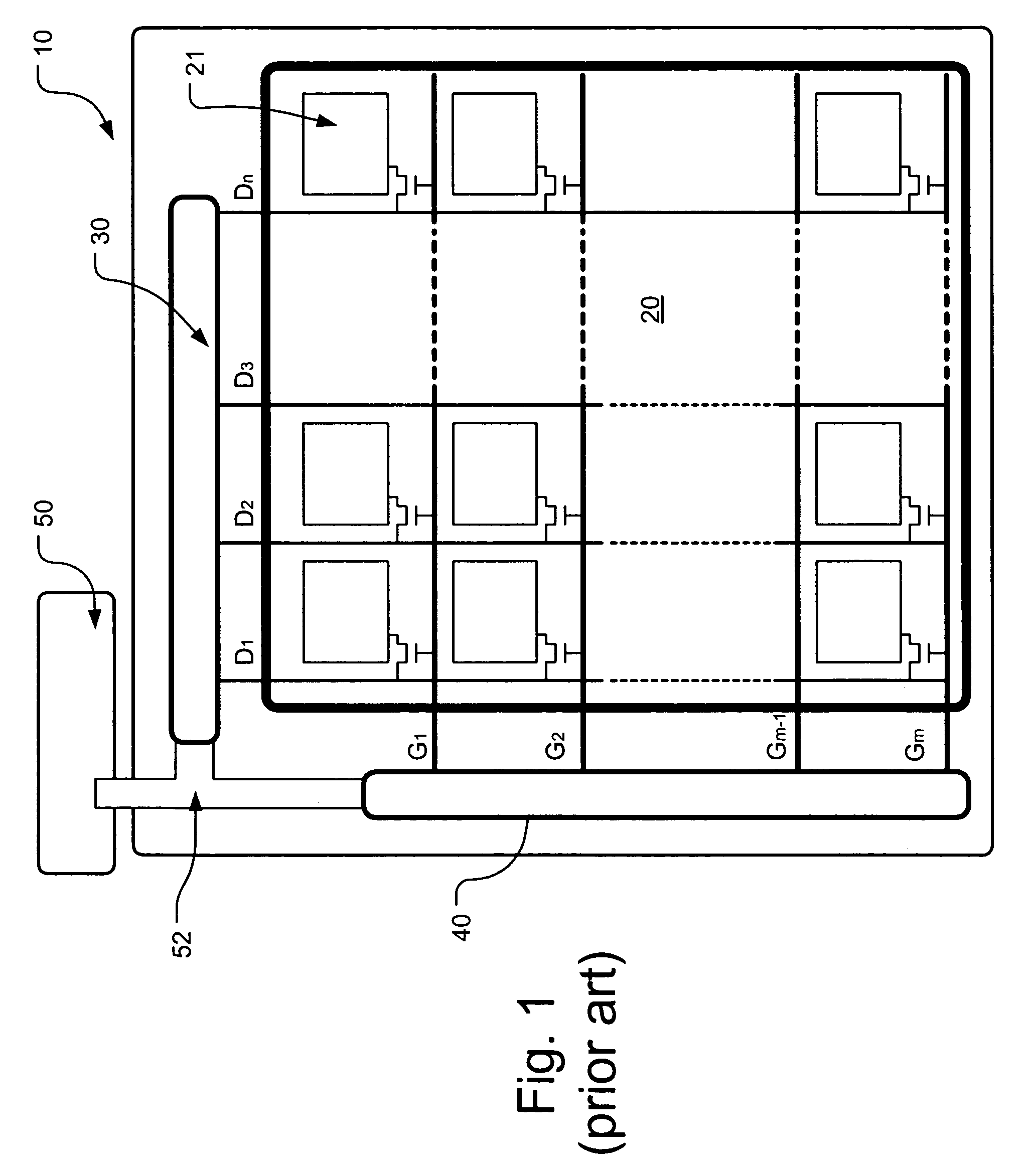 Gate line drivers for active matrix displays