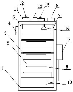 Mobile payment comprehensive management server with fire extinguishing device