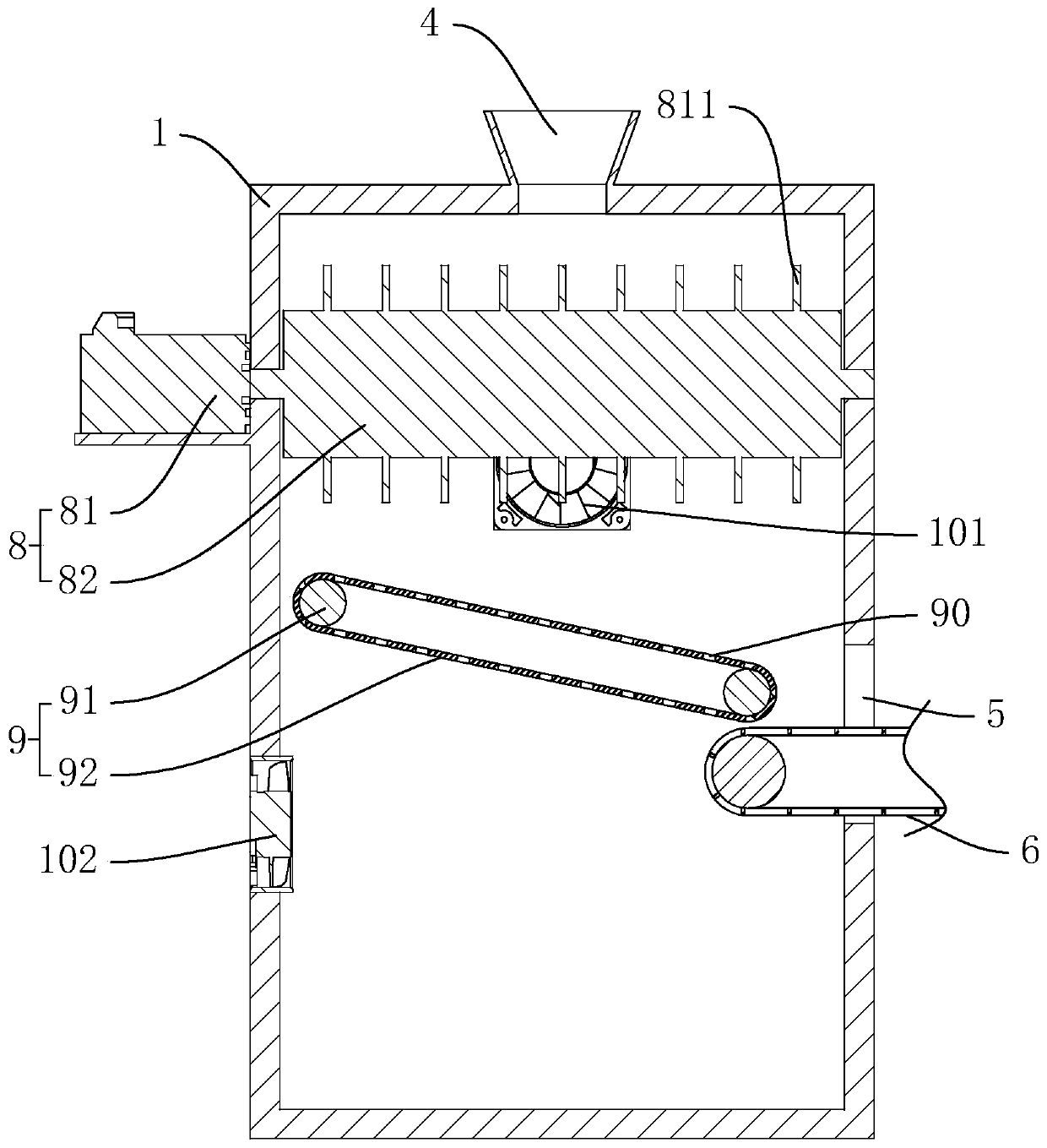 Pre-impurity-removal system and impurity removal method used before raw cotton processing