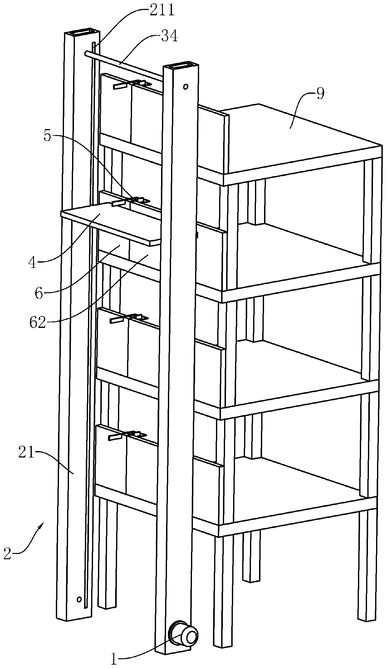 Small material vertical conveyor for building construction