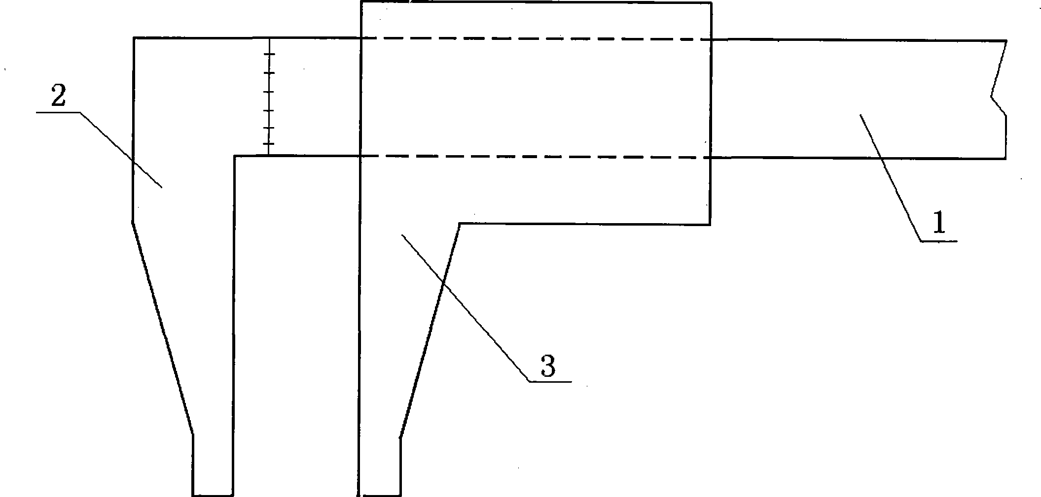 Method for enhancing rigidity of bayonet of stainless steel vernier caliper